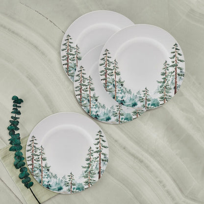 Watercolor Forest Set of 4 Salad Plates