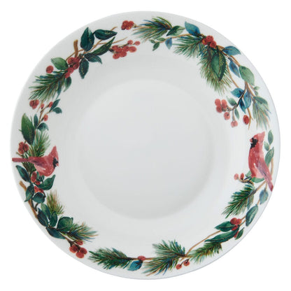 Winter Cardinal Serve Bowl