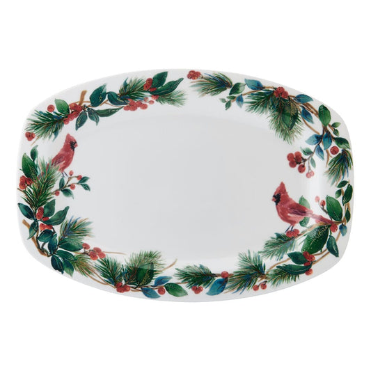 Winter Cardinal Platter