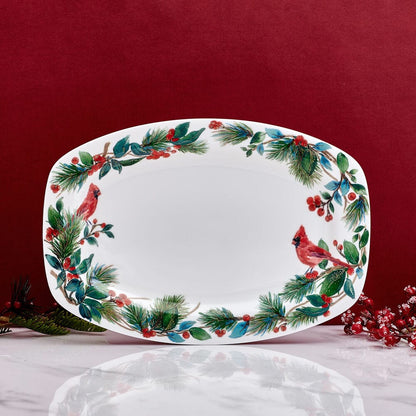 Winter Cardinal Platter