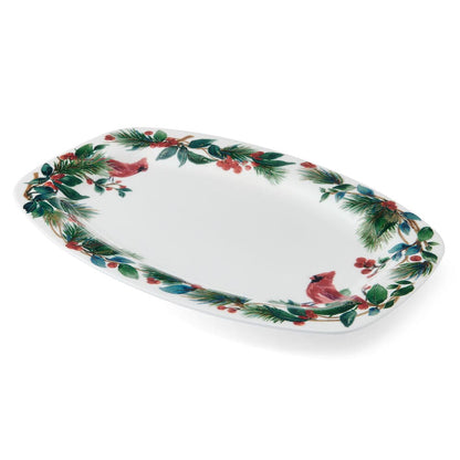 Winter Cardinal Platter